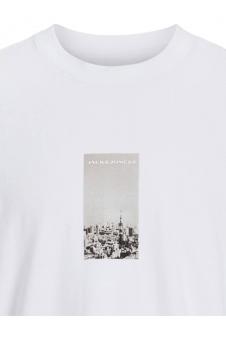Tricou JACK &JONES Pacer Photo Branding - 12273775-Bright White [2]