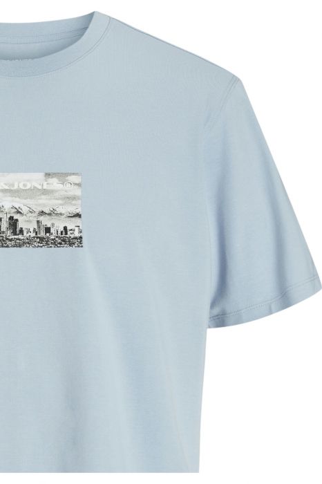 Tricou JACK &JONES Pacer Photo Branding - 12273775-Subdued Blue [3]