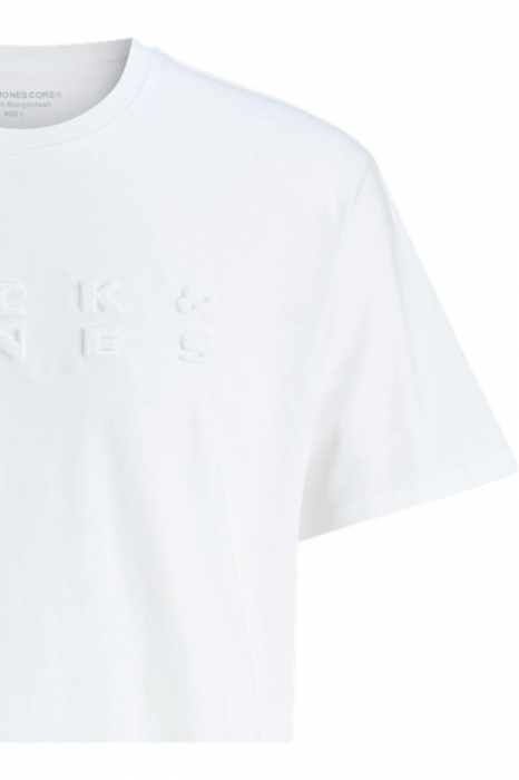 Tricou JACK &JONES Pacer Print - 12273295-Bright White [4]