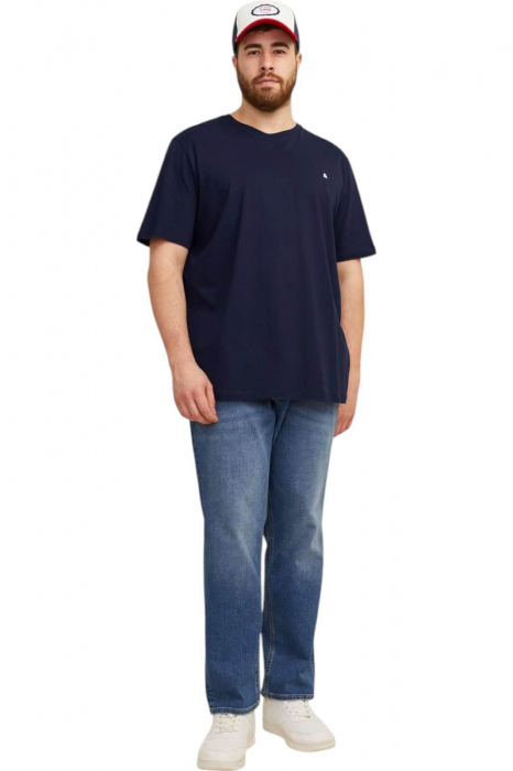Tricou JACK &JONES Paulos Crew PLS - 12253778-Navy Blazer [5]