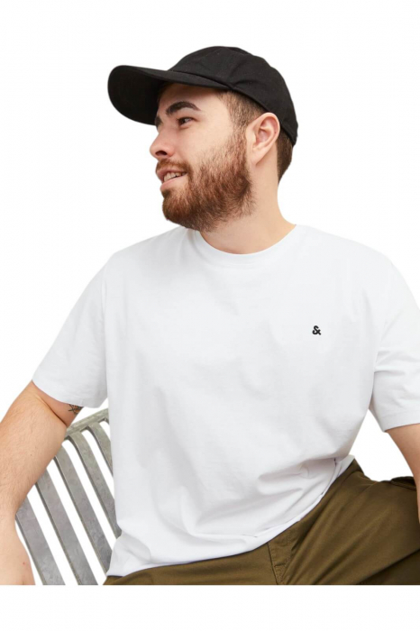 Tricou JACK &JONES Paulos Crew PLS - 12253778-White [3]
