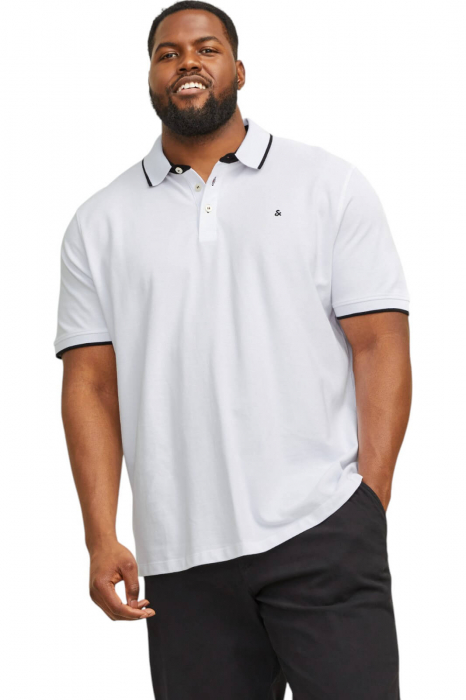 Tricou JACK JONES Paulos Polo PLS - 12143859-White