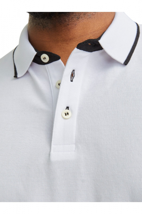 Tricou JACK &JONES Paulos Polo PLS - 12143859-White [3]