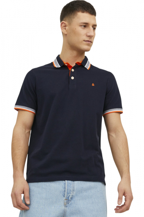 Tricou JACK JONES Paulos Polo SS - 12136668-Black Navy