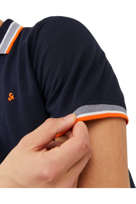 Tricou JACK &JONES Paulos Polo SS - 12136668-Black Navy [3]