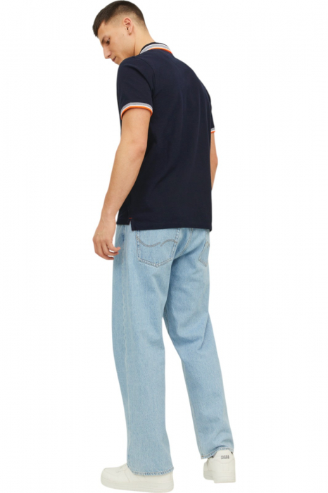 Tricou JACK &JONES Paulos Polo SS - 12136668-Black Navy [2]