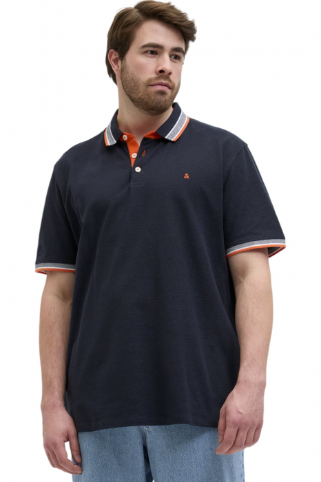 Tricou JACK JONES Paulos Polo SS PLS - 12143859-Black Navy