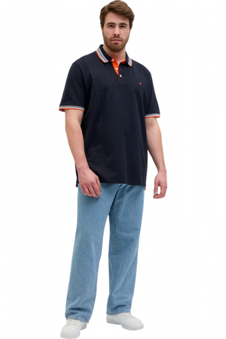 Tricou JACK &JONES Paulos Polo SS PLS - 12143859-Black Navy [5]