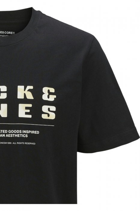 Tricou JACK &JONES Recharge Front Branding JNR - 12274730-Black [3]