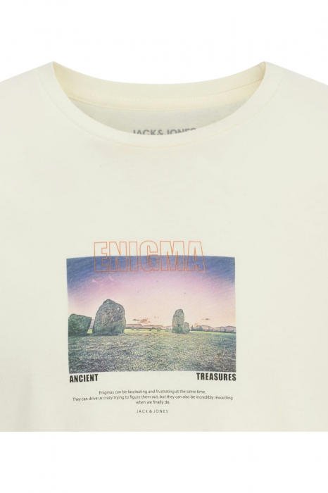 Tricou JACK &JONES Ryu Crew Neck - 12278540-Antique White [2]