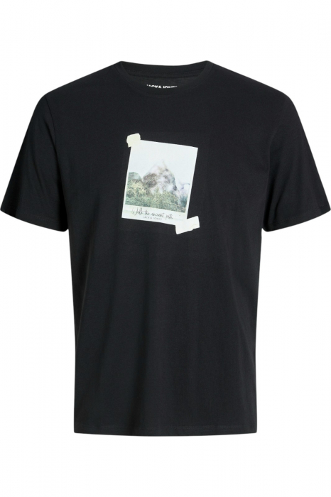 Tricou JACK JONES Ryu Crew Neck - 12278540-Black