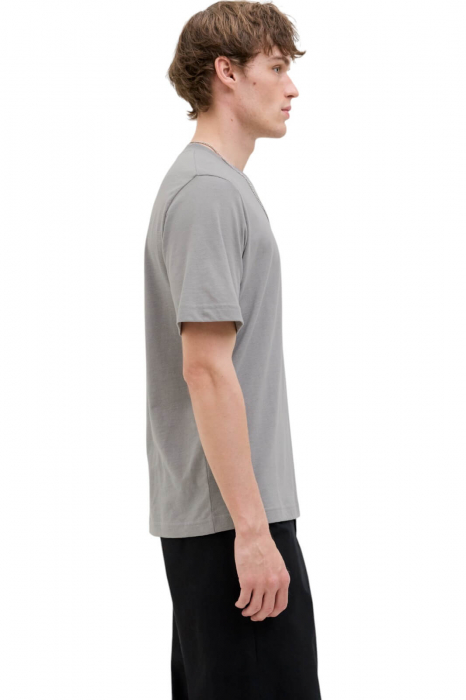 Tricou JACK &JONES Sago Logo Slub - 12276524-Gray Flannel [3]