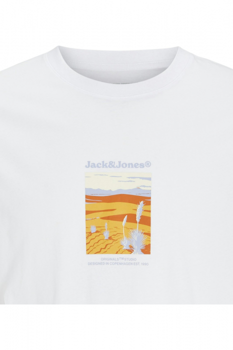Tricou JACK &JONES Split Graphic Front - 12273000-Bright White [2]