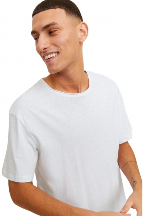Tricou JACK &JONES Summer Linen - 12246718-White [3]