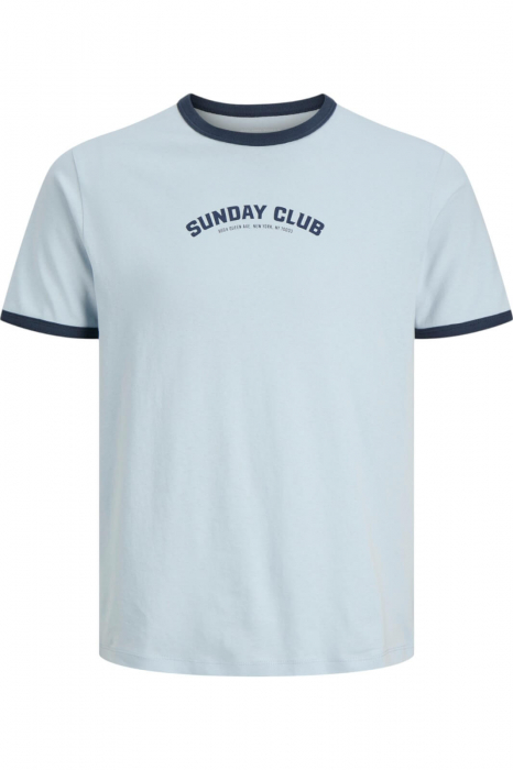 Tricou JACK JONES Sunday Club SS25 - 12291076-Subdued Blue