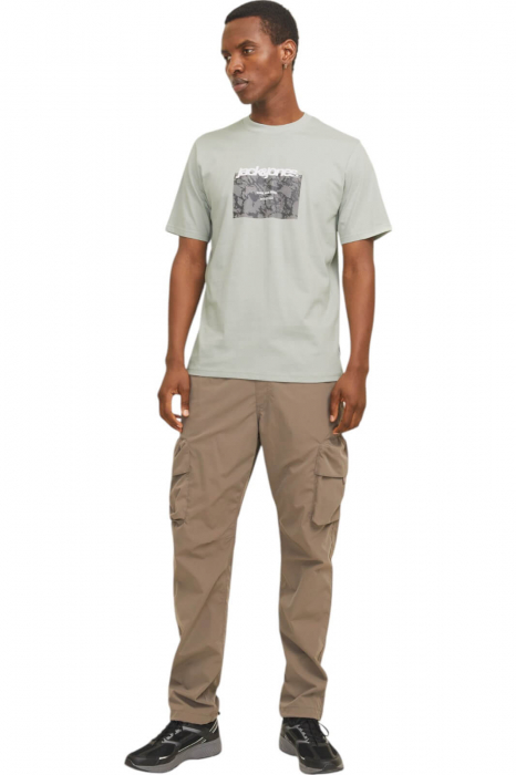 Tricou JACK &JONES Tarmac Camo Front - 12273239-Aqua Gray [5]