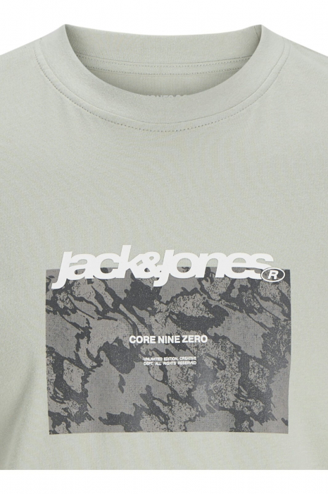 Tricou JACK &JONES Tarmac Camo Front JNR - 12274620-Aqua Gray [2]