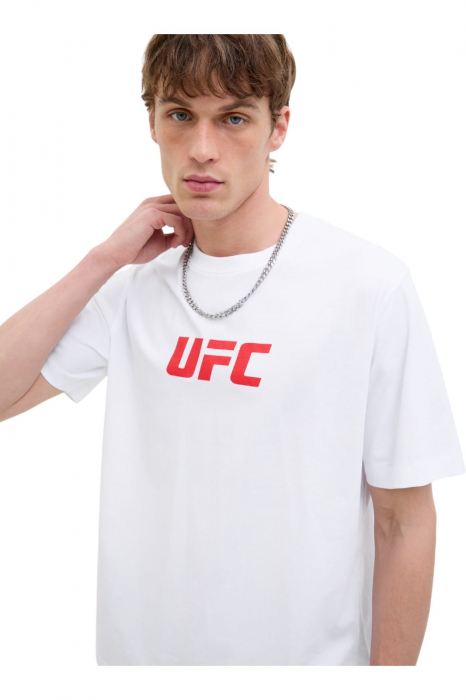 Tricou JACK &JONES UFC CN - 12290261-Bright White [3]