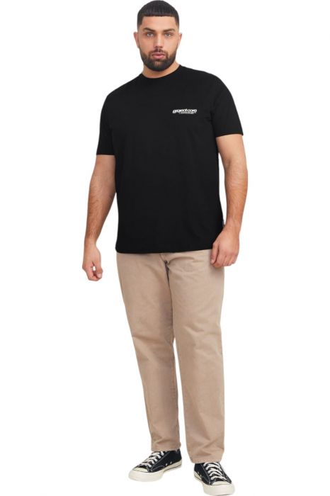 Tricou JACK &JONES Union Back Print PLS - 12279627-Black [6]