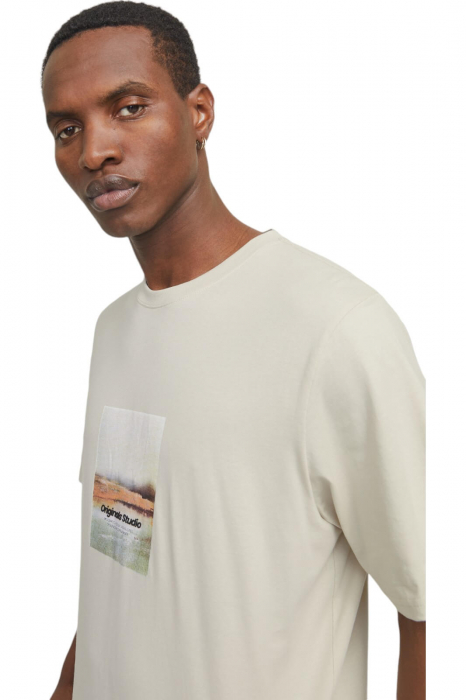 Tricou JACK &JONES Vesterbro Newton Box - 12265742-Moonbeam [3]