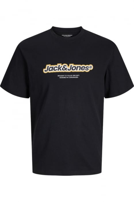 Tricou JACK JONES Vesterbro Newton Brand - 12265740-Black