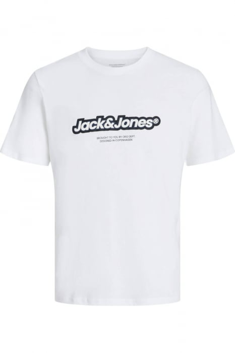 Tricou JACK JONES Vesterbro Newton Brand - 12265740-Bright White