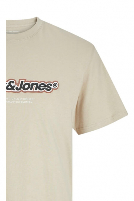 Tricou JACK &JONES Vesterbro Newton Brand - 12265740-Humus [4]