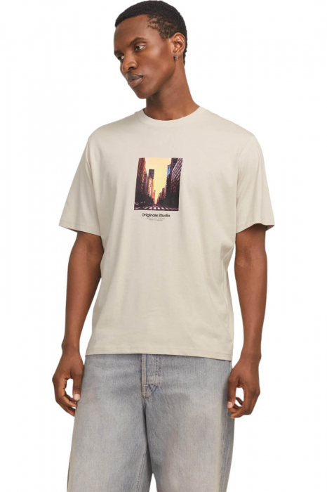 Tricou JACK JONES Vesterbro Picture SS25 - 12250421-Moonbeam