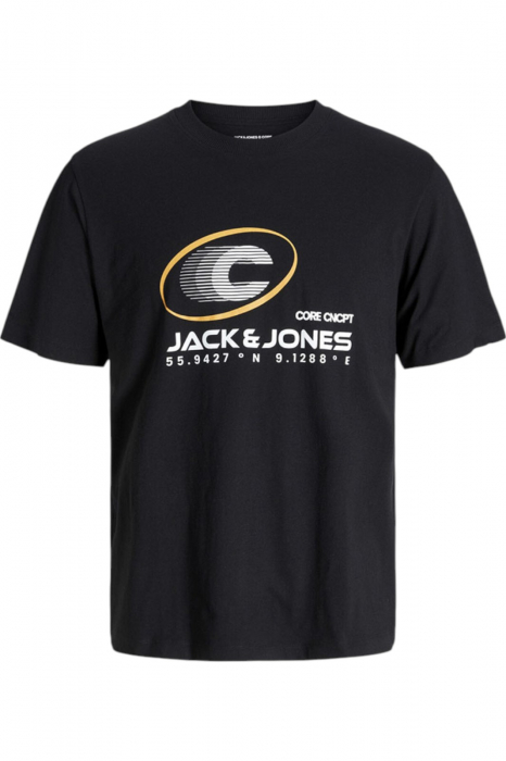 Tricou JACK JONES Vibrant Crew Neck AW24 - 12277744-Black