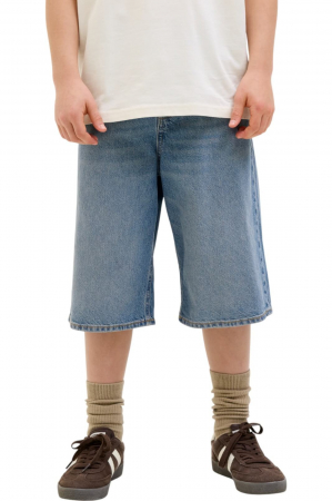 ÎMBRĂCĂMINTE - Blugi scurti JACK &JONES Iron Original 203 SN JNR - 12272044-Blue Denim