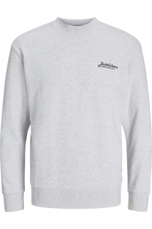 BLUZE - Bluza JACK &JONES Beau Crew - 12268435-White Melange