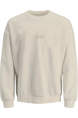 NOUTĂŢI - Bluza JACK &JONES Bleecker Aop Box Crew JNR - 12293295-Antique White