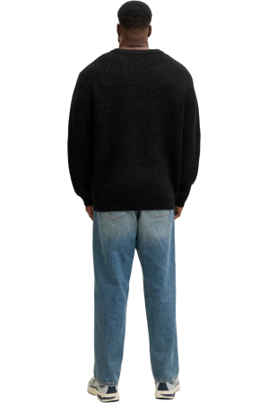 Bluza JACK &JONES Bleeker Knit Crew BF PLS - 12287078-Black [1]