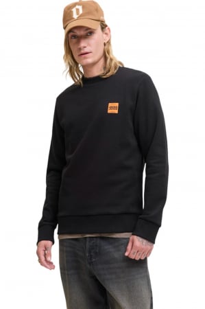 BĂRBAŢI - Bluza JACK &JONES Brandy Sweat Crew LN - 12279256-Black