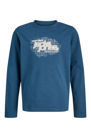 NOUTĂŢI - Bluza JACK &JONES Grid Branding Crew JNR - 12285159-Titan