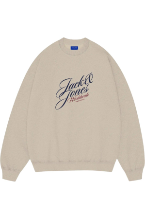 Bluza JACK &JONES Inwood Sweat Crew MP 2 bucati - 12291474-Antique White [1]