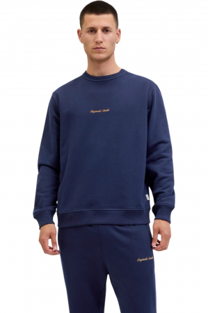 ÎMBRĂCĂMINTE - Bluza JACK &JONES Norrebro Emb Sweat Crew - 12282893-Ocean Cavern