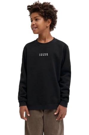 REDUCERI - Bluza JACK &JONES Point Badge Crew BF JNR - 12286878-Black