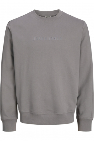 BLUZE - Bluza JACK &JONES Recharge Mold Print - 12274501-Gray Flannel