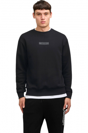 BLUZE - Bluza JACK &JONES Taka Crew - 12269375-Black