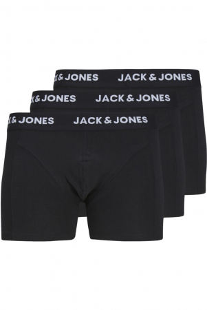LENJERIE - Boxeri JACK &JONES Anthony 3 Perechi - 12171944-Black