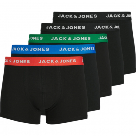 ACCESORII - Boxeri JACK &JONES Chuey 5 perechi - 12142342-Electric Blue