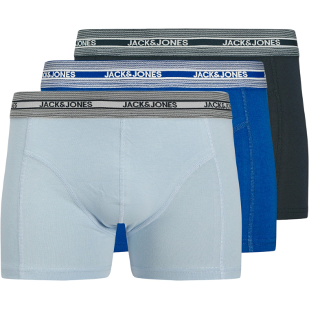 ACCESORII - Boxeri JACK &JONES Cleo Solid Trunks 3P Jnr - 12280318-Chambray Blue