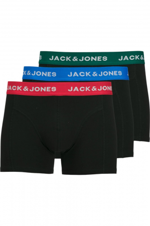 LENJERIE - Boxeri JACK &JONES Joe 3 Perechi - 12271554-Black