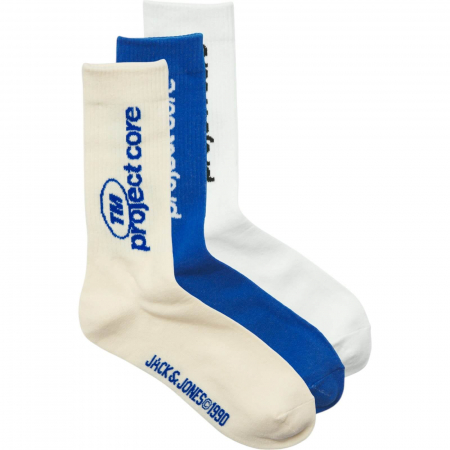 ACCESORII - Ciorapi JACK &JONES Aero Tennis JNR 3 Perechi - 12274729-Buttercream