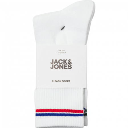 Ciorapi JACK &JONES Jason Tennis 3 Perechi - 12268551-White [1]