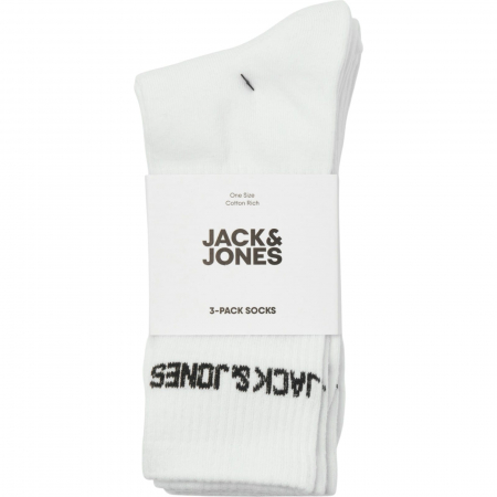 Ciorapi JACK &JONES Melvin Tennis 3 perechi - 12260083-White [2]