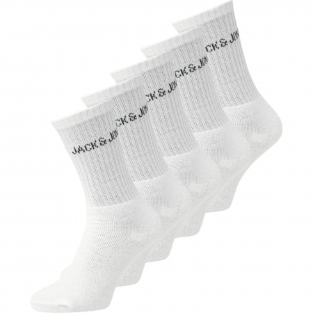 CIORAPI - Ciorapi JACK &JONES Regen Tennis 5 perechi - 12266536-White