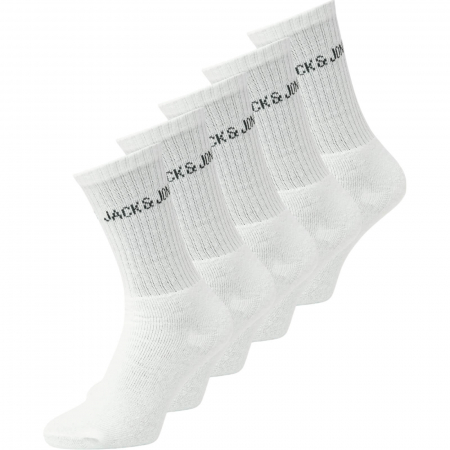 CIORAPI - Ciorapi JACK &JONES Regen Tennis V 5 perechi - 12266536-White V