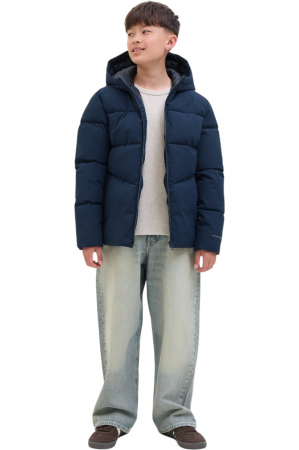 Geaca JACK &JONES Global Puffer JNR - 12283847-Sky Captain [5]